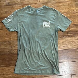 Soldier Solutions ‘We Got Your Six’ military green t shirt, S